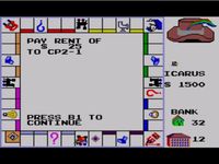 une photo d'Ã©cran de Monopoly sur Sega Master System